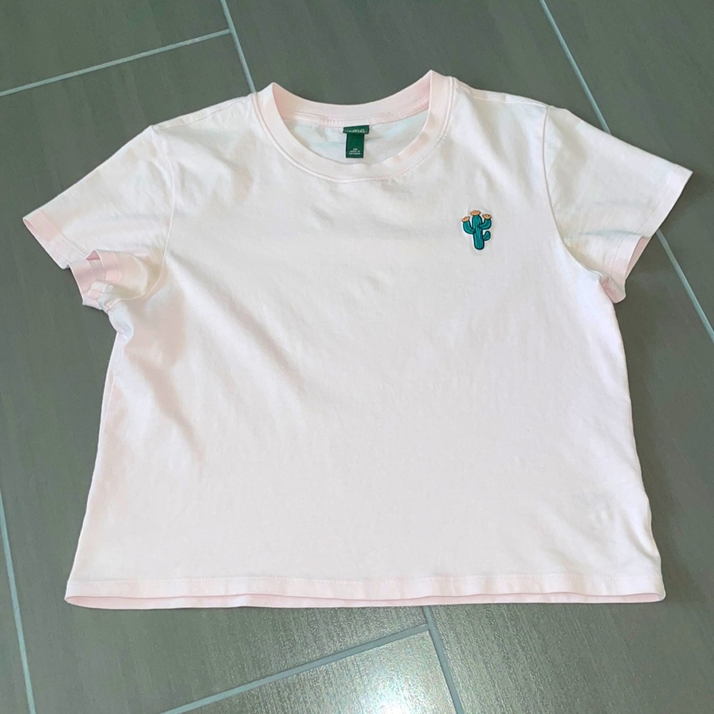 Wild Fable Women’s Short Sleeves Shrunken Boxy T-Shirt